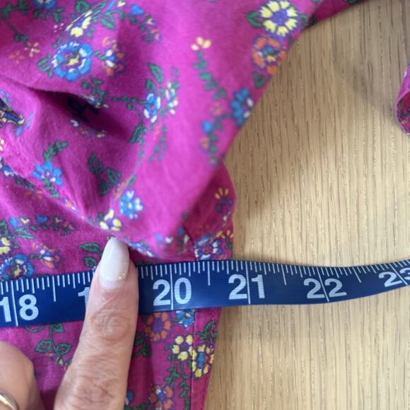 Xirena Womens Floral Cotton Silk Button Up Blouse Size Small 2425 - Picture 9 of 10